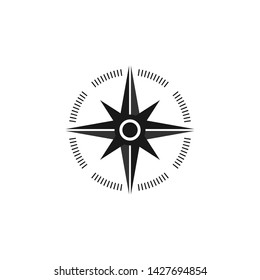 Compass Arrow Icon Logo Vector