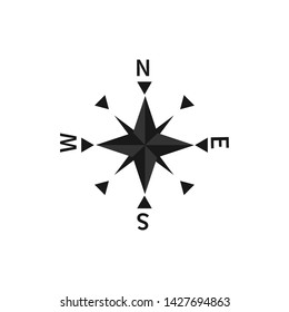 Compass Arrow Icon Logo Vector