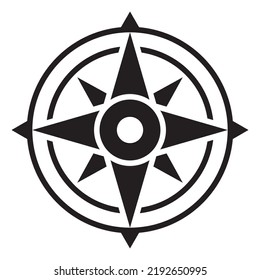 Compass arrow icon. Navigation vector illustration