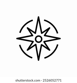 compass arrow icon sign vector
