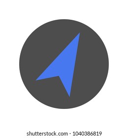 Compass arrow icon. Vector.