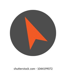 Compass arrow icon. Vector.