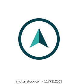 compass arrow logo template
