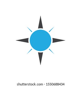 compass arrow  logo vector tempate ilustration design 