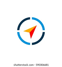 Compass Arrow vector Logo Template Illustration Design. Vector EPS 10.