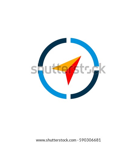 Compass Arrow vector Logo Template Illustration Design. Vector EPS 10.