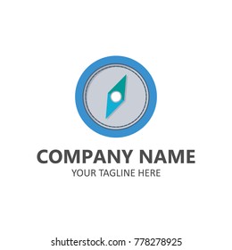 Compass arrow vector travel direction logotype template illustration
