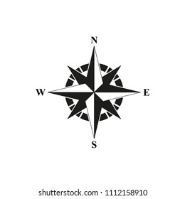 Compass black icon