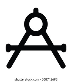 Compass Bold Line Vector Icon 