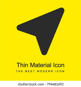 Compass bright yellow material minimal icon or logo design