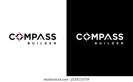 compass building logo construction illustration