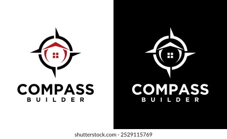 compass building logo construction illustration