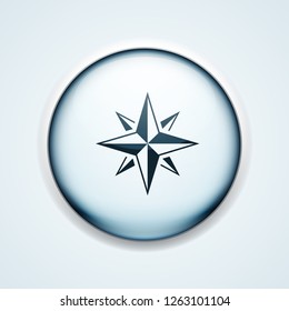 Compass button illustration