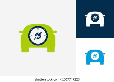 Compass Car Logo Template Design Vector, Emblem, Design Concept, Creative Symbol, Icon