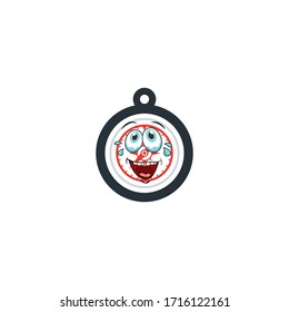 compass cartoon characters design with expression. you can use for stickers, pins, mascot or patches