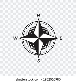 compass, Check background, Vector illustration design.