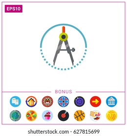 Compass in Circle Icon