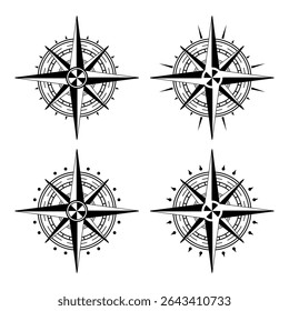compass collection with geometric patterns