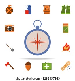 compass colored illustration icon. Camping icons universal set for web and mobile