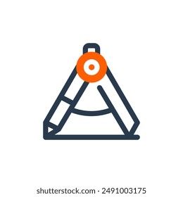 Compass for Comic Vector Icon