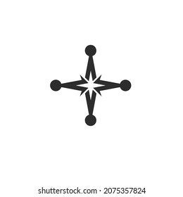 compass community people concept design  icon vector illustration  for branding web