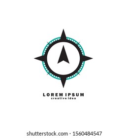 Compass Concept Logo Design Template
