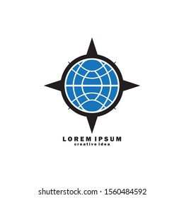 Compass Concept Logo Design Template
