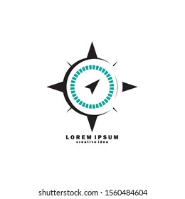 Compass Concept Logo Design Template
