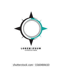 Compass Concept Logo Design Template
