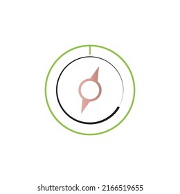 Compass concept logo design template 