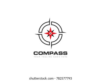 compass concept logo, icon, symbol, ilustration design template