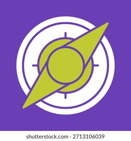 Icono gráfico del Vector creativo de la brújula