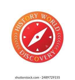 compass and date world concept. round, stamp compass and date world text