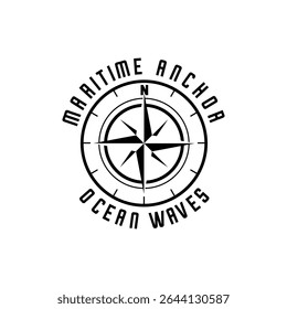Compass design on white background 