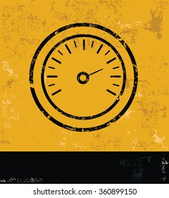 Compass design on yellow background,grunge vector