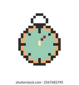 compass design retro pixel art