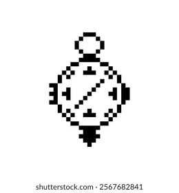 compass design retro pixel art