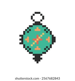 compass design retro pixel art