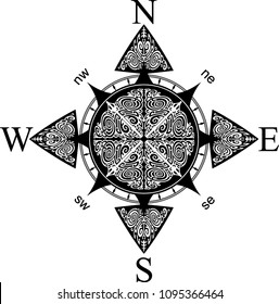 14+ Compass Tattoo Drawing Background