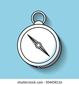 compass device guide line icon vector illustration design