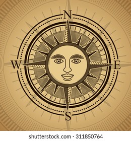 Compass digital design, vector illustration eps 10