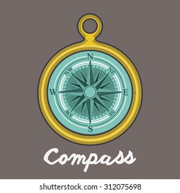 Compass digital design, vector illustration eps 10
