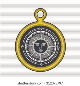 Compass digital design, vector illustration eps 10