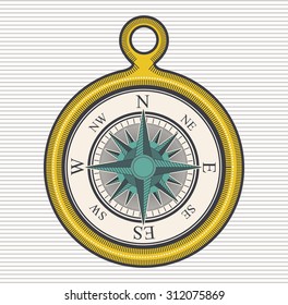 Compass digital design, vector illustration eps 10