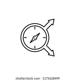 compass direction icon. Element of logistics icon for mobile concept and web apps. Thin line compass direction icon can be used for web and mobile on white background