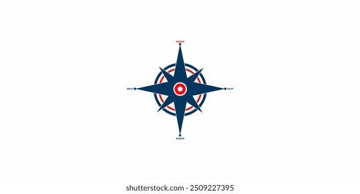 compass direction icon logo design