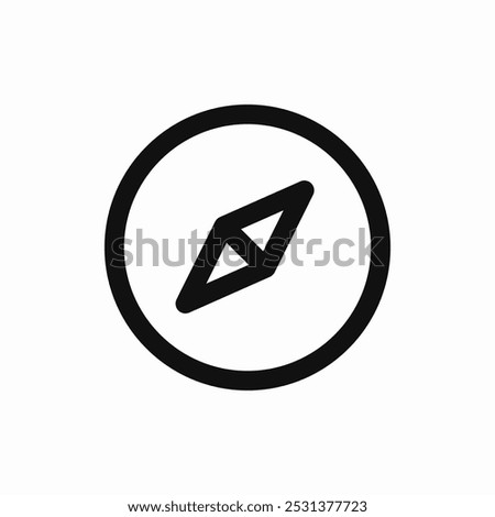 compass direction icon sign vector