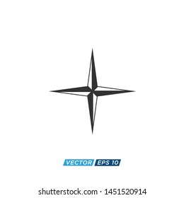 Compass Direction Icon Vector Design Illustration 