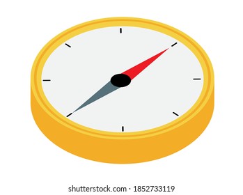 Compass direction icon for web design isolated on white background. Vector Illustration EPS10