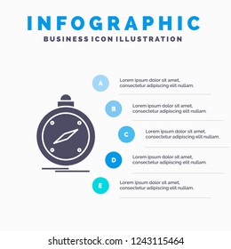 compass, direction, navigation, gps, location Infographics Template for Website and Presentation. GLyph Gray icon with Blue infographic style vector illustration.